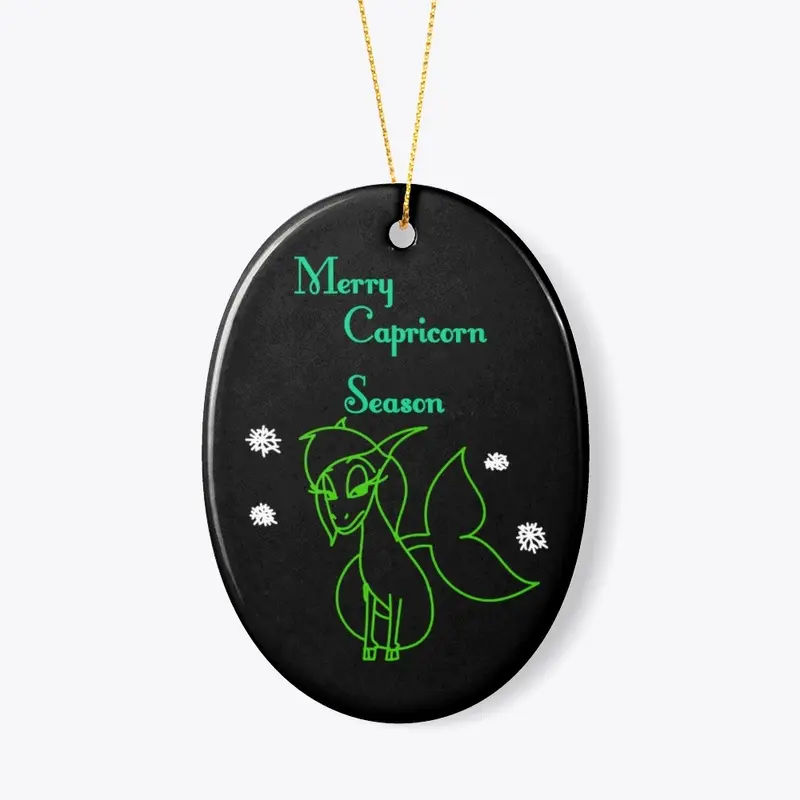 Merry Capricorn Season Ornament